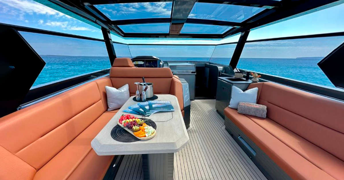 Luxury yacht charter sailing in crystal-clear waters